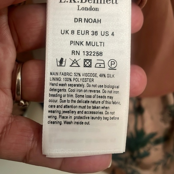 L.K.Bennett Floral Long Sleeve Dress - Picture 11 of 13